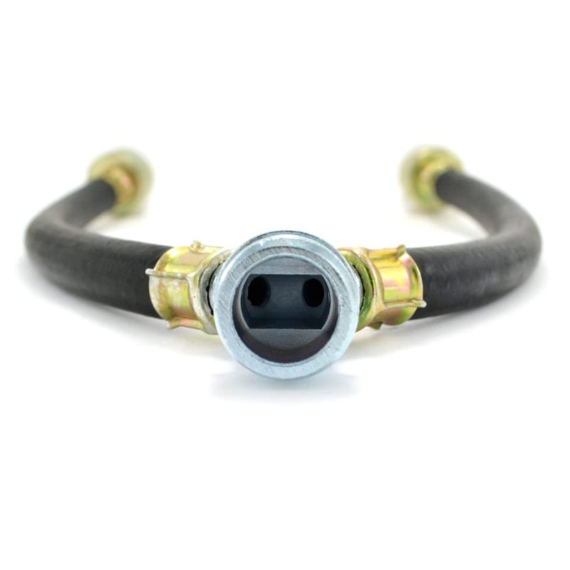 TT FLEX Rubber Washing Machine Y Mixer Hose Connector, 1 ft (12"") Length Mixed Hot and Cold Water Supply, 3/4"" Fittings, 2 Pack - Image 5